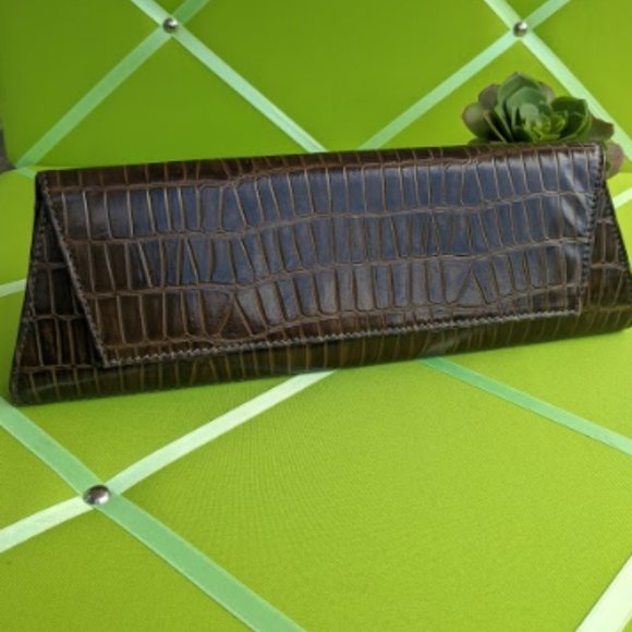 Kenneth Cole New York Modern Clutch Brown - Picture 2 of 7